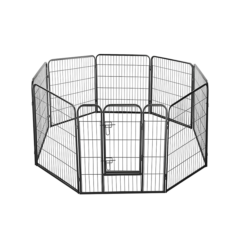 Metal Dog Fence Enclosure Foldable Tube Dog Playpen