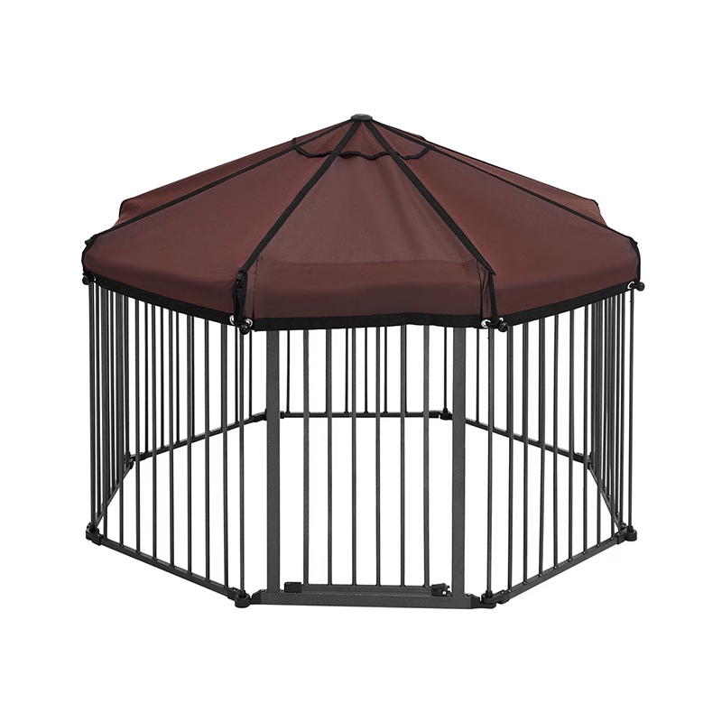 Outdoor Heavy Duty Tube Big Dog Cage with Waterproof Cover