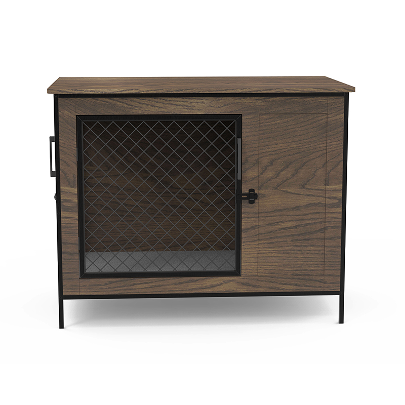 Indoor Dog Crate End Table Wooden Furniture Style Dog Cage
