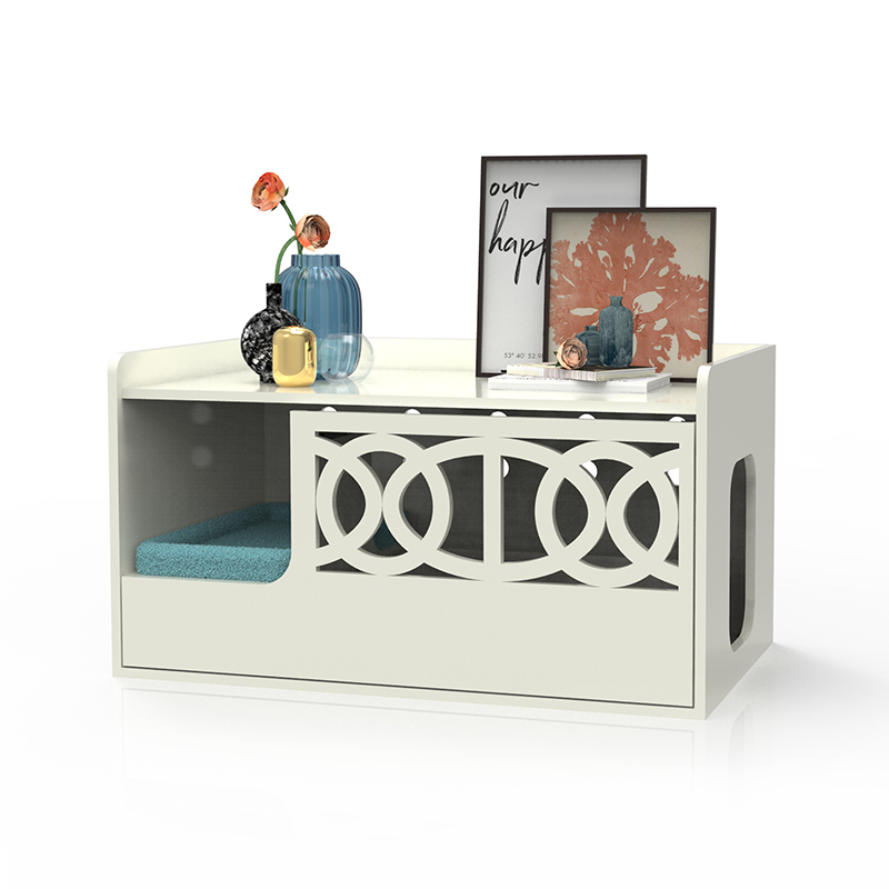 Hidden Washroom Toilet Enclosure Litter Cabinet Furniture Cat Cage