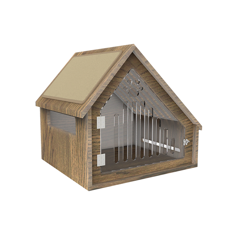 Modern Indoor Wooden Cat House Furniture Style Cat Cage With Scratching Board