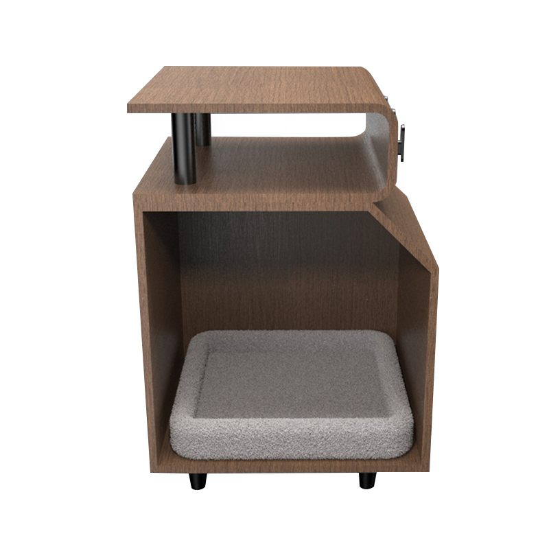 Wooden Pet Beds Cat Bed with Scratching Board