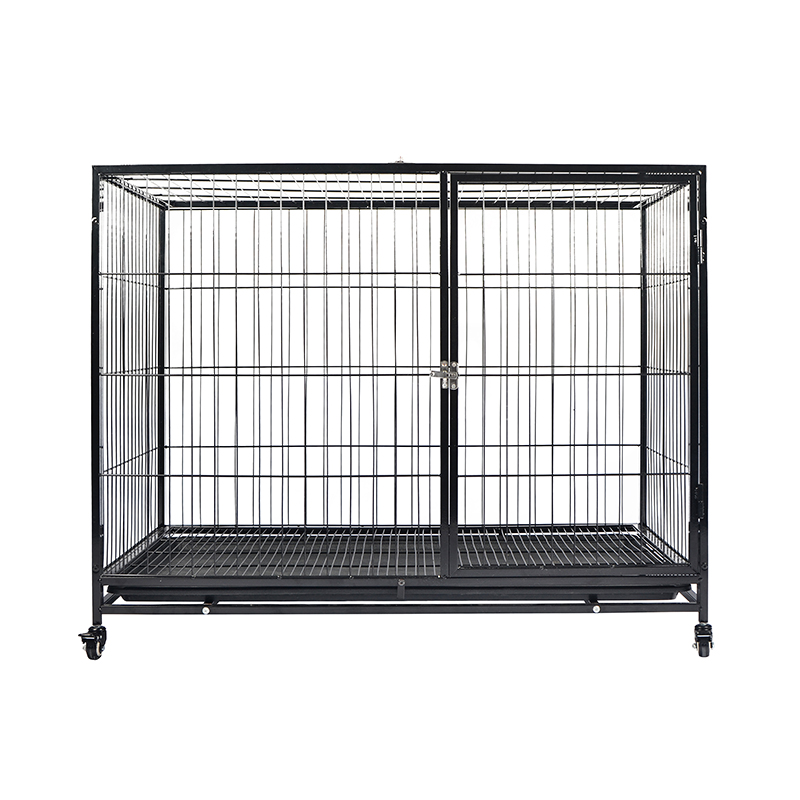 42 Inch Open Top Stackable Tube Metal Dog Cage