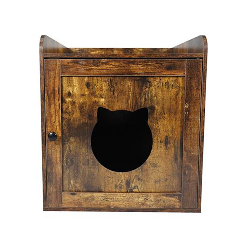 Indoor Side Table Litter Cabinet Furniture Style Cats Cage