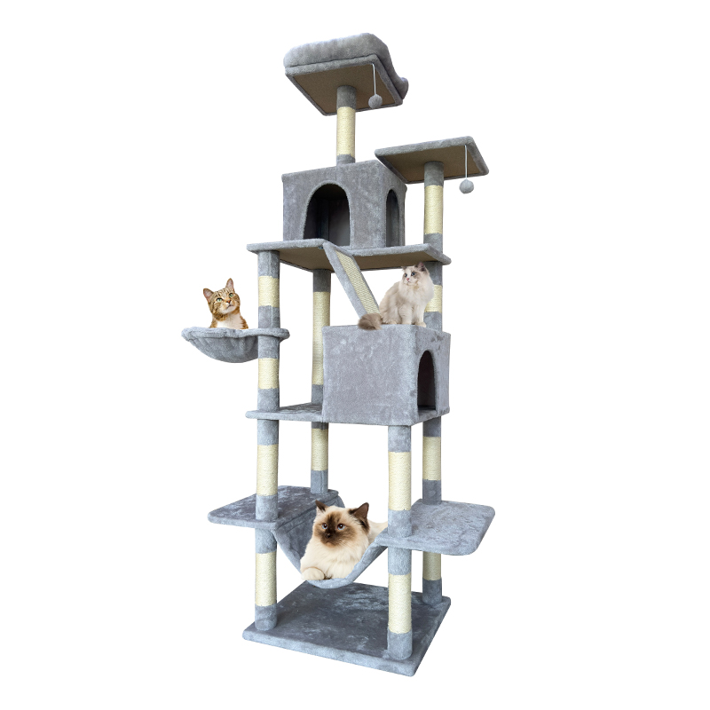 Multi-Level Large Cat Climbing Frame Luxury Cat Tree Tower for Indoor Cats